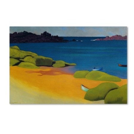 Felix Vallotton 'Bay Of Tregastel 1917' Canvas Art,22x32